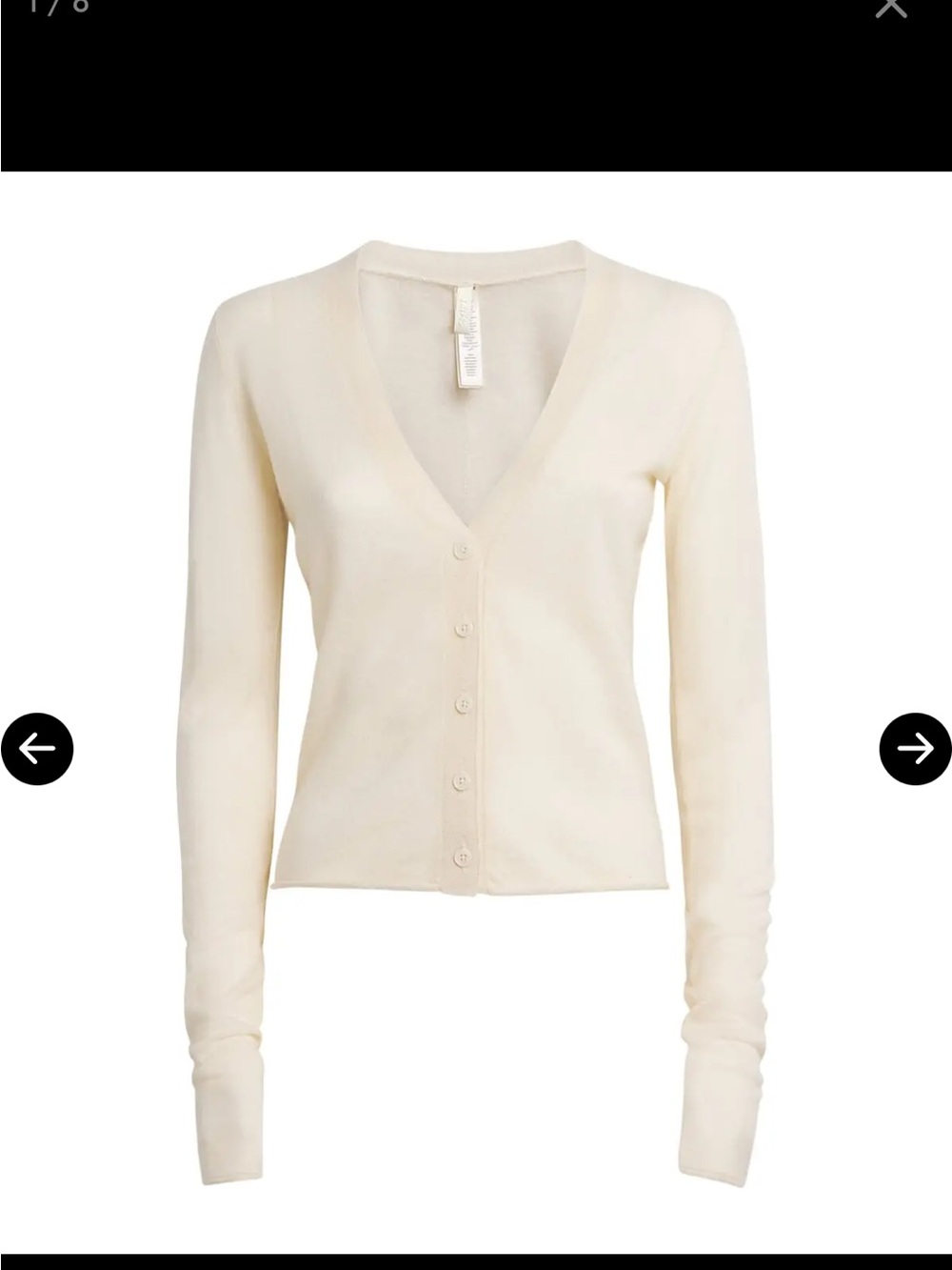 skims Cashmere Sheer Cardigan - Beige M